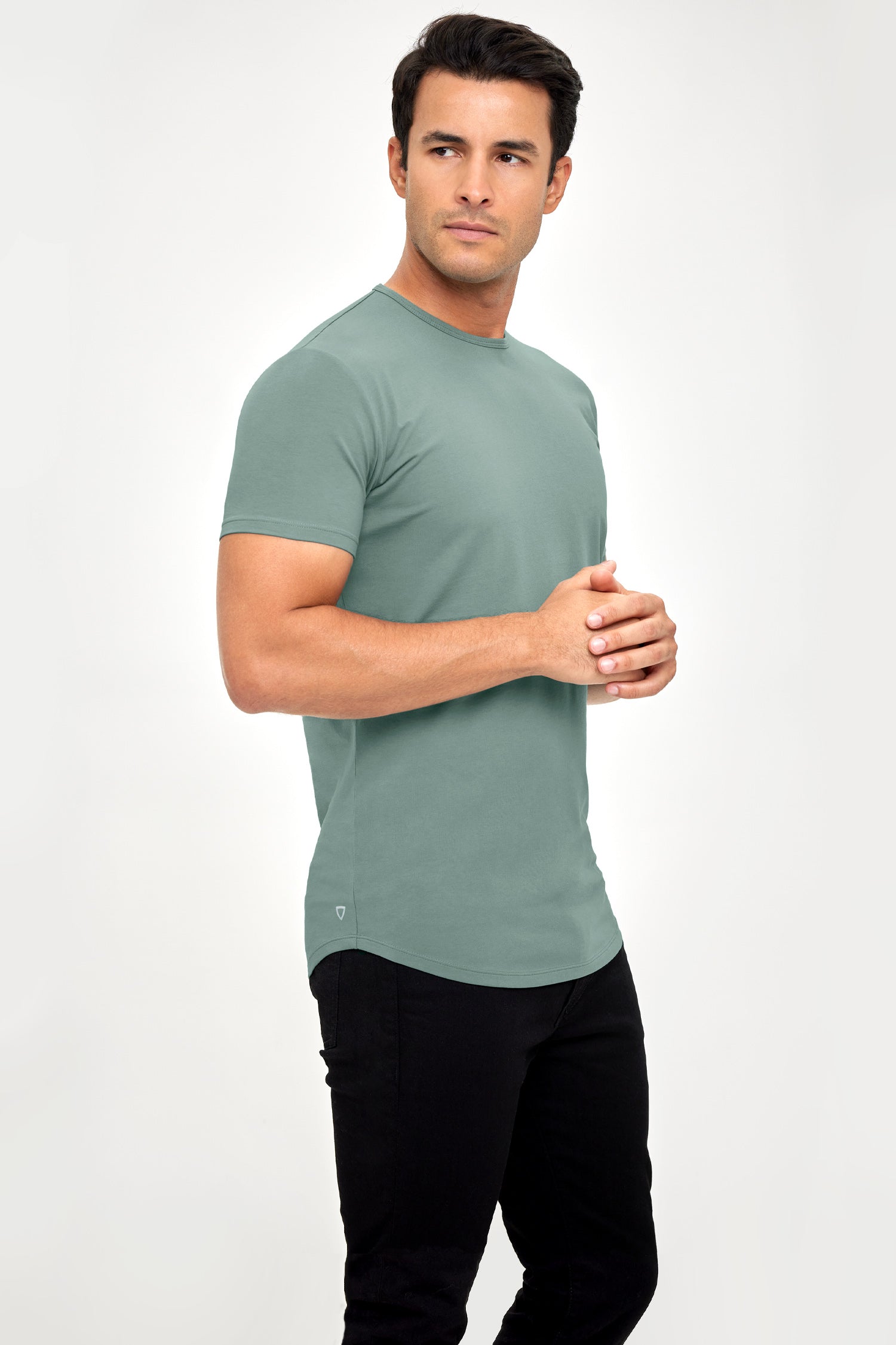 Supima Lux Crew Neck - Jade Mist