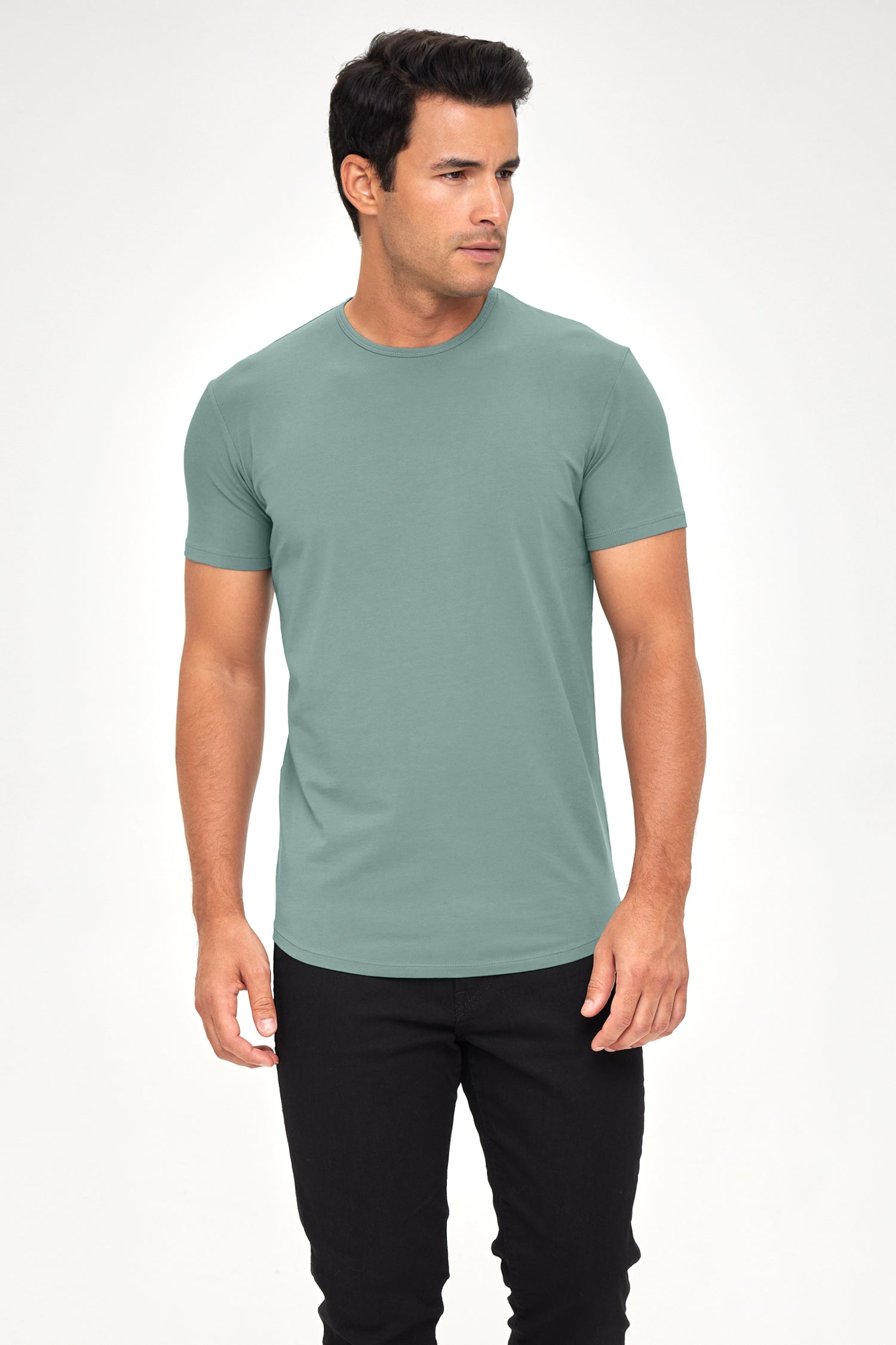 Supima Lux Crew Neck - Jade Mist