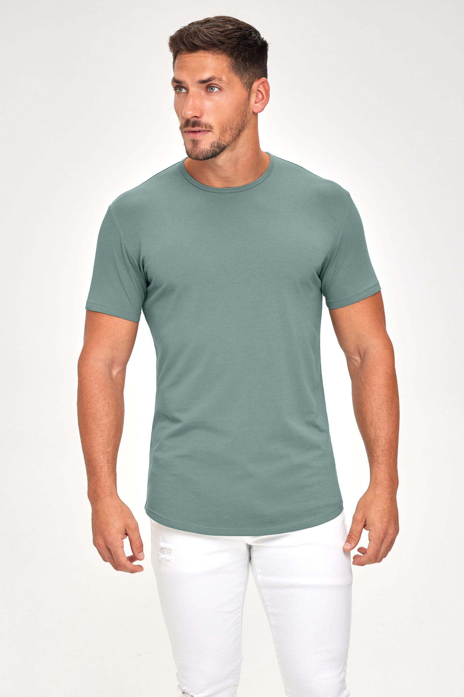 Supima Lux Crew Neck - Jade Mist