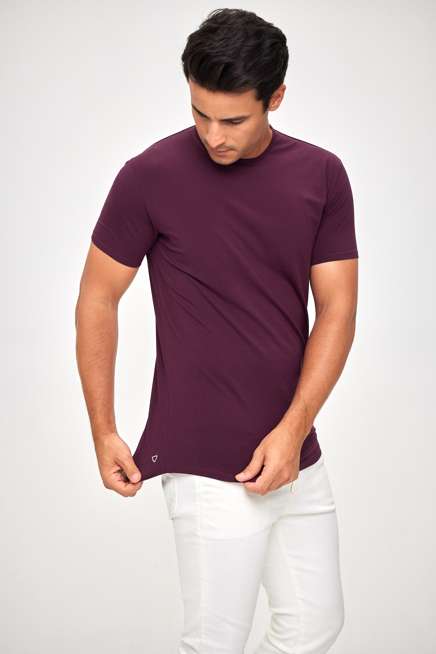 Supima Lux Crew Neck - Merlot