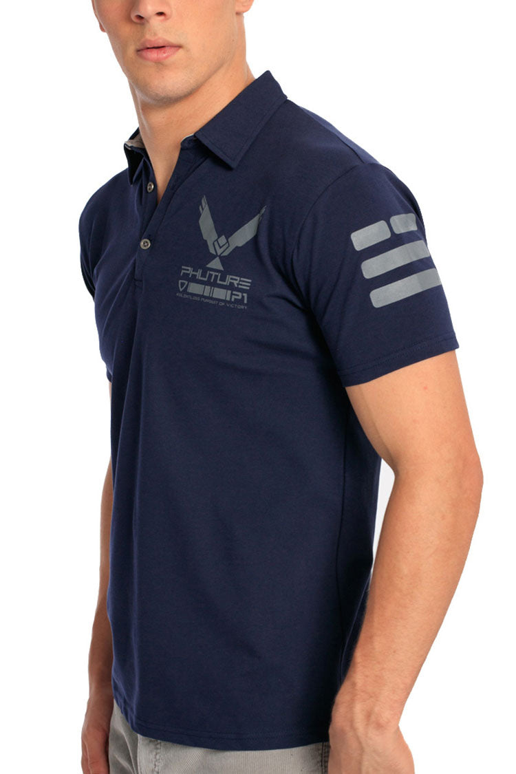 PHUTURE Navy AIR POLO side