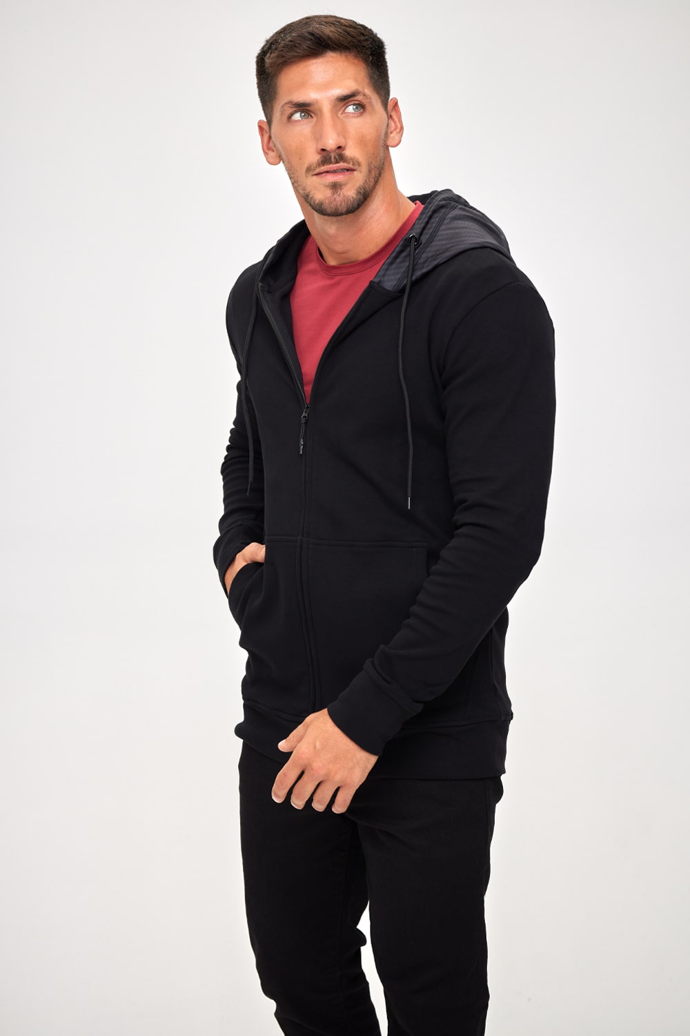 Spacewalker French Terry Hoodie - Carbon Fiber Black