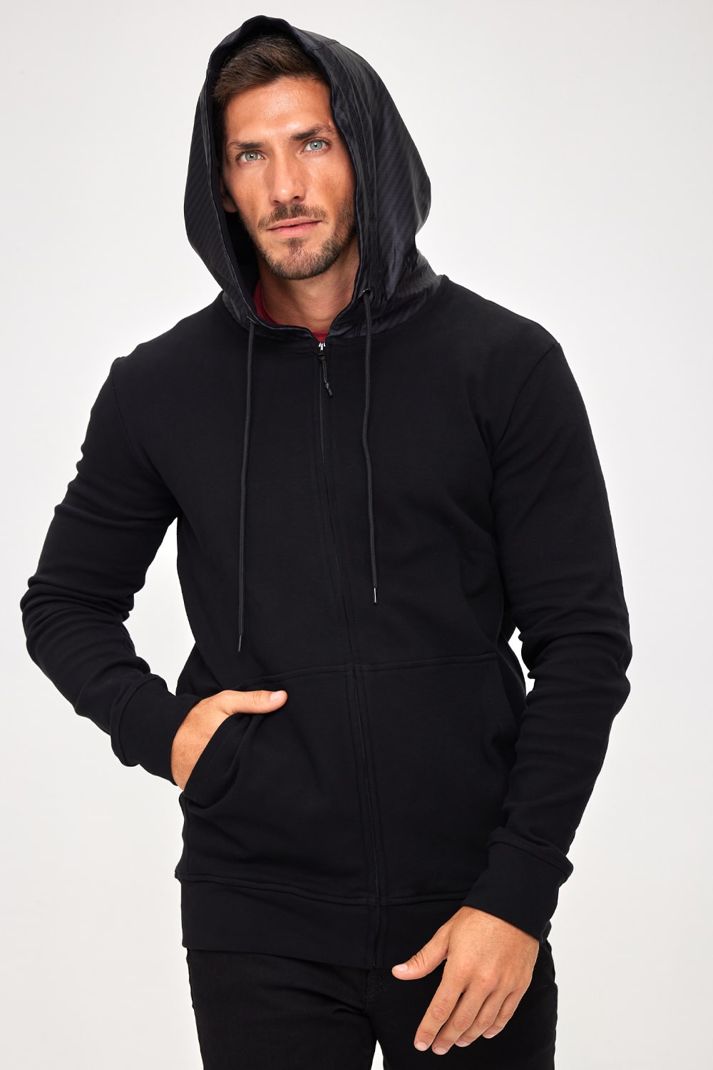 Spacewalker French Terry Hoodie - Carbon Fiber Black