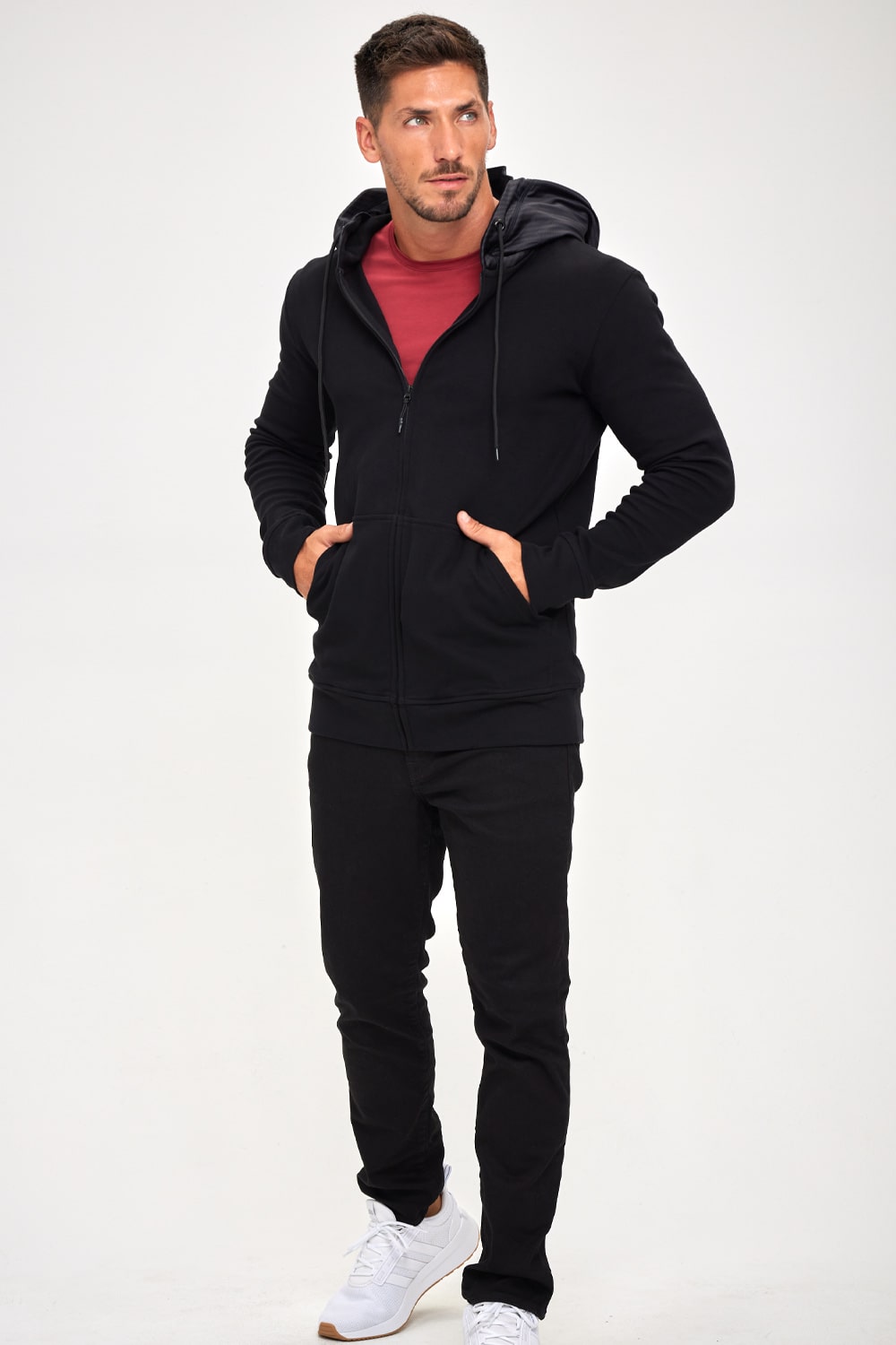 Spacewalker French Terry Hoodie - Carbon Fiber Black