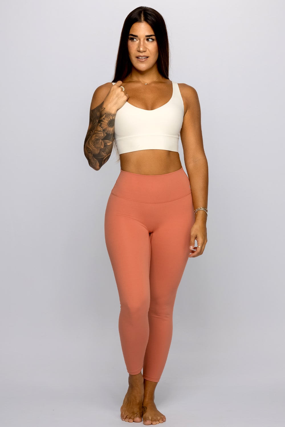 Luxana Leggings - Coral Pink