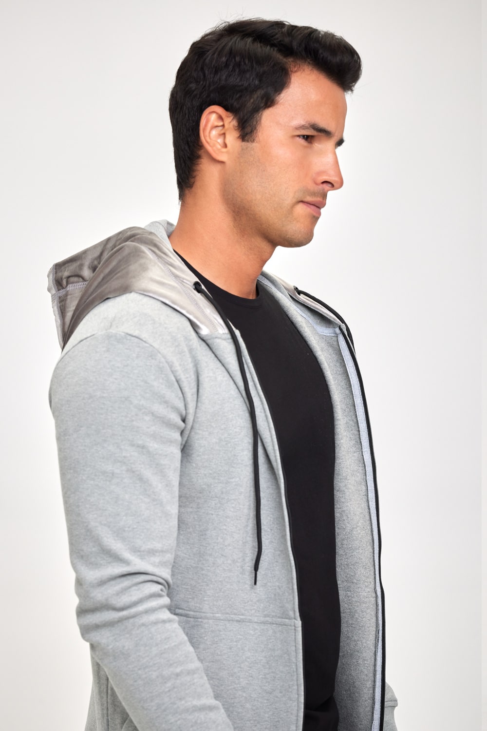 Spacewalker French Terry Hoodie - Astronaut Silver