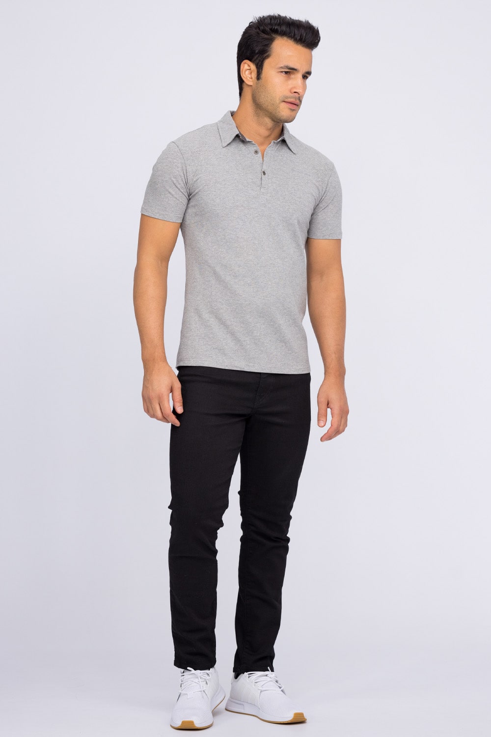 Lunar Gray Polo